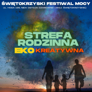 Dzieci tworzą eko-przedmioty podczas warsztatów rodzinnych na Świętokrzyskim Festiwalu Mocy