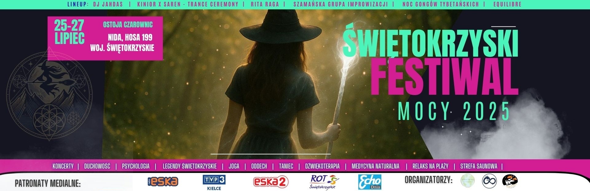 Festiwal Mocy – duchowość, psychologia, dźwiękoterapia, relaks, medycyna naturalna, koncerty, joga, oddech, Góry Świętokrzyskie