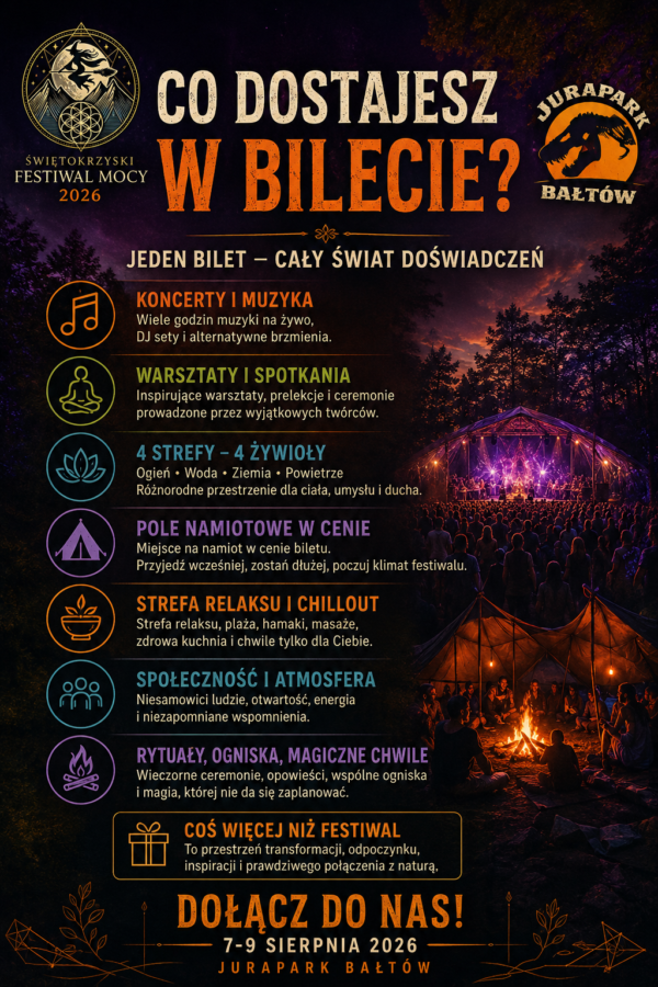 Bilet STANDARD na wydarzenie - Świętokrzyski Festiwal Mocy 2026